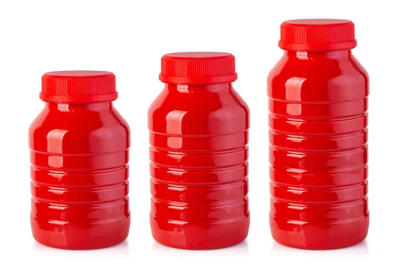 Bottiglia Ketchup Isolata Fondo Bianco — Foto Stock