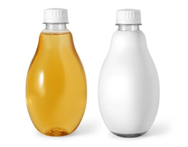 Beyaz Kırpma yoluyla izole meyve suyu şişesi