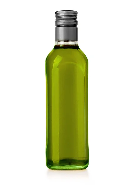 Olive Oil Bottle Isolated White Clipping Path — Stock Photo, Image