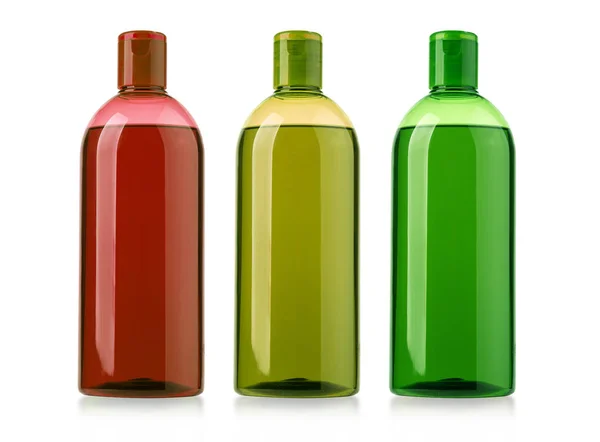 Bottiglia Cosmetica Isolata Sfondo Bianco Con Percorso Ritaglio — Foto Stock