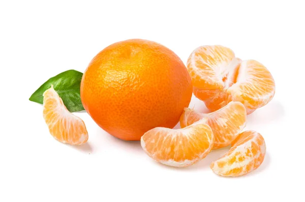在白色的背景上分离出的柑橘柑橘类水果 — 图库照片