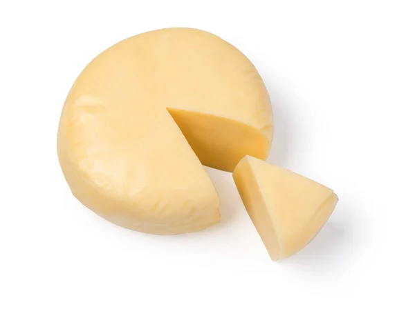 Cheese White Background File Contains Path Isolation — Stock Photo, Image