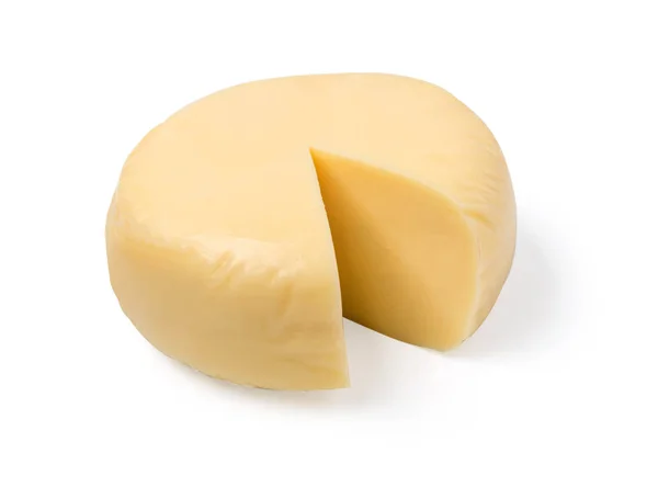 Käse Auf Weißem Hintergrund Datei Enthält Einen Pfad Zur Isolation — Stockfoto