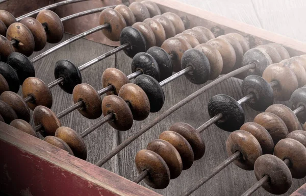 Close Macro Photo Vintage Abacus Calculation — Stock Photo, Image