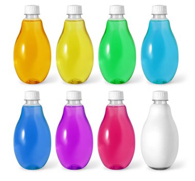 Beyaz kırpma yoluyla izole içki şişesi