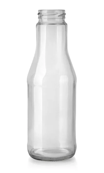 Glazen Fles Geïsoleerd Met Uitknippad — Stockfoto