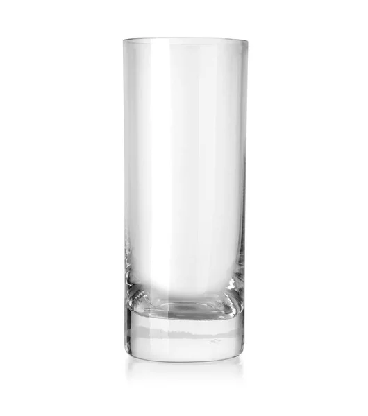 Leeres Glas Isoliert Auf Weiß Mit Clipping Pfad — Stockfoto