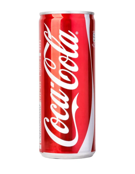 Chisinau Moldavien Isolerad December 2015 330 Coca Cola Vit Bakgrund — Stockfoto