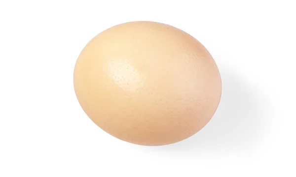 Яйцо Изолированный Белом Фоне Вырезкой Пути — стоковое фото