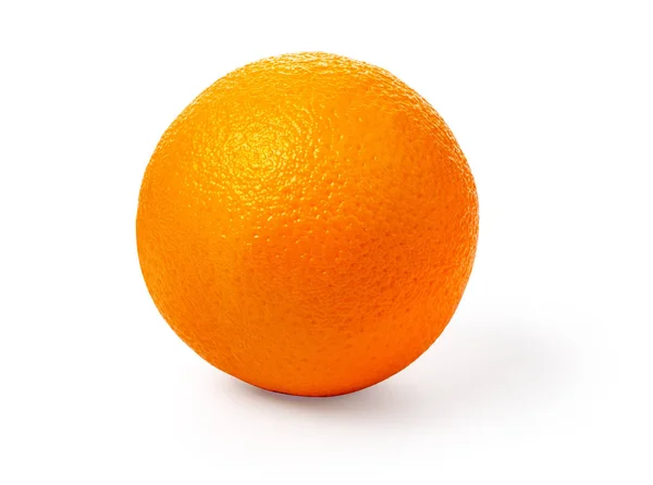 Ripe Orange Isolated White Background Clipping Path — Stock Photo, Image