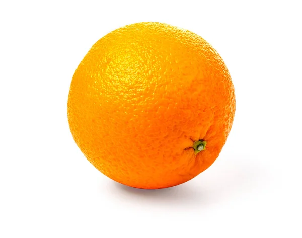 Mogen Orange Isolerad Vit Bakgrund Klippning Vägen — Stockfoto