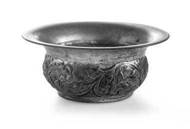 Yuvarlak kase desenli izole 