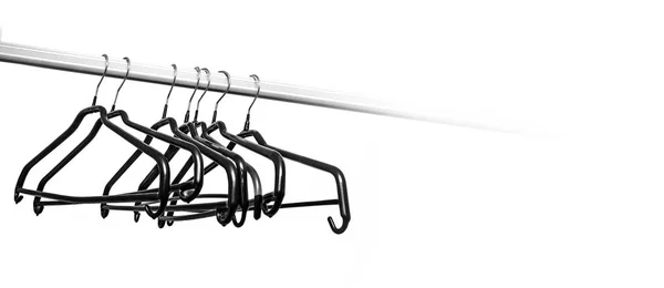 Many black  hangers — Stock Photo, Image