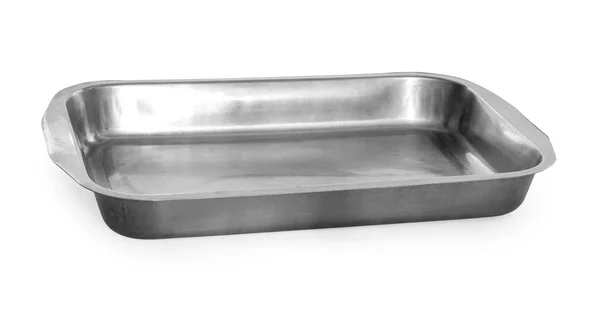 Old baking pan isolated on white — Stock Photo, Image