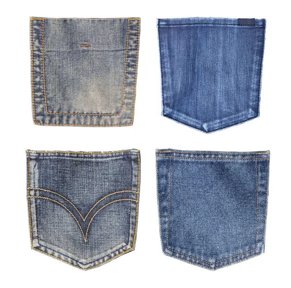 Blue jeans pocket. Stock Picture