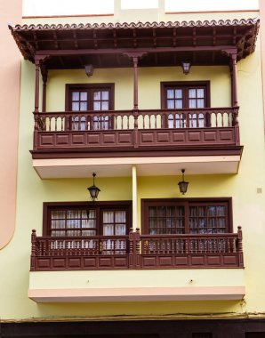 La Orotava geleneksel balkon 