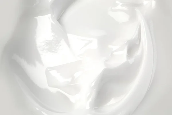 Close up of a white whipped or sour cream — Stock Photo, Image