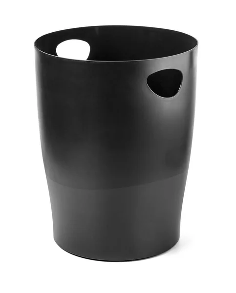 Cubo negro sobre un blanco — Foto de Stock