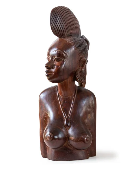 African Handmade Ethnic Wooden Statue i — Stock Photo, Image