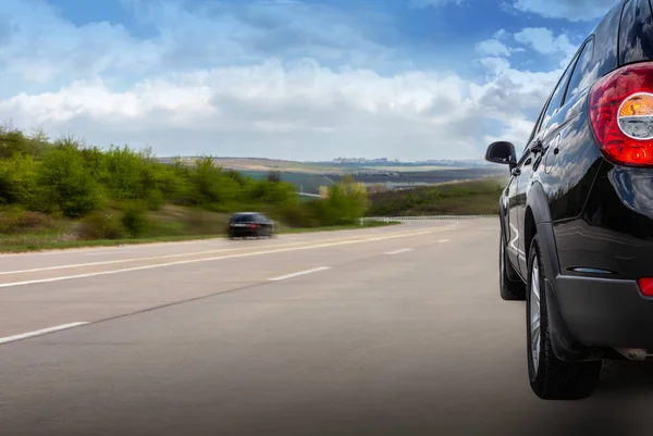 The black part of the car — Stock Photo, Image