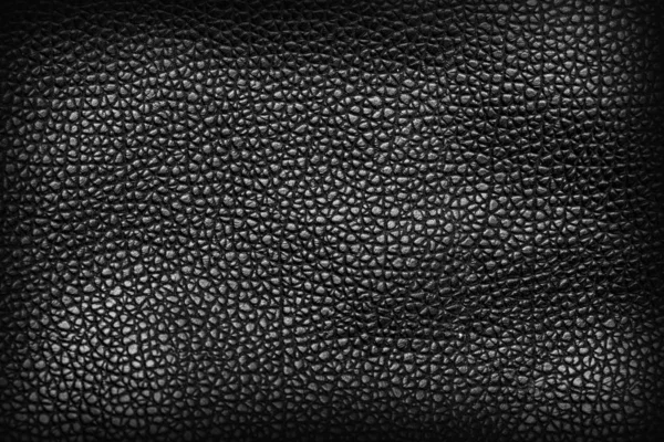 Black leather texture — Stock Photo, Image