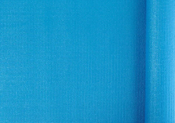 Mavi yoga mat — Stok fotoğraf