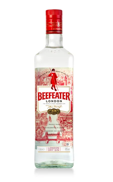 Beefeater Джин ізольований — стокове фото