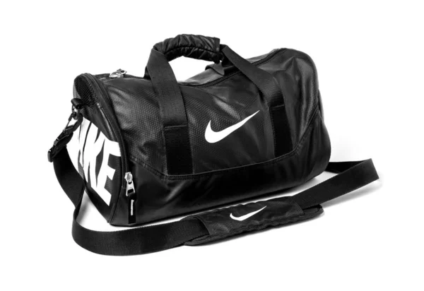 Bolsa Nike em fundo branco — Fotografia de Stock