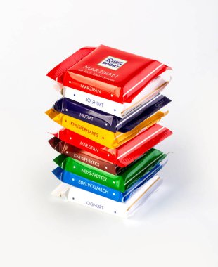 Ritter Sport çikolata bar izole 