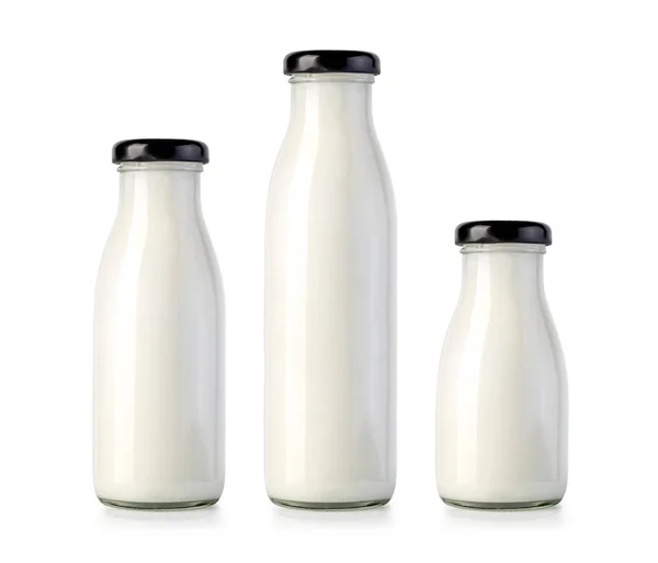 Frasco de leite isolado — Fotografia de Stock