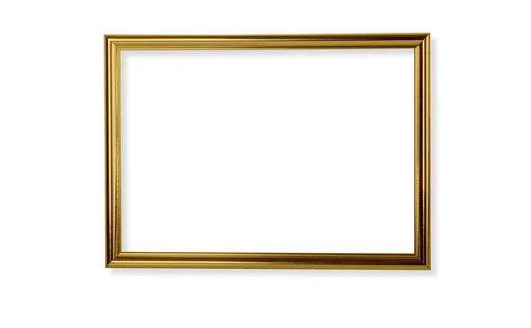 Gold frame isolated Royalty Free Stock Photos