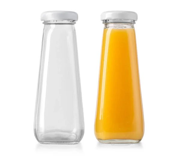 Juice and empty bottles \ — Stockfoto