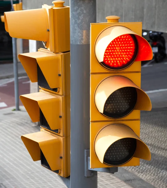 Rood verkeerslicht. — Stockfoto