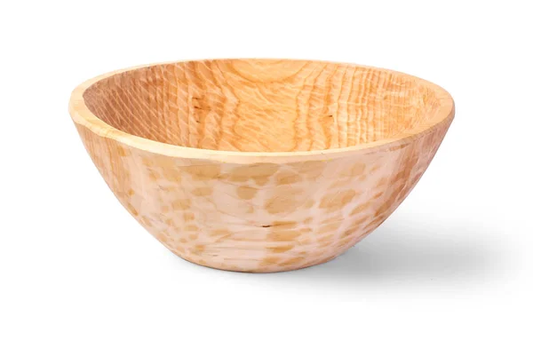 Handmade carved wooden bowl — Stock Photo, Image