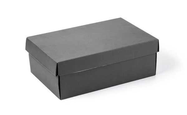 Szare pudełko na białym tle — Zdjęcie stockowe
