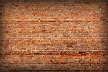 Kırmızı tuğla duvar dokusu 