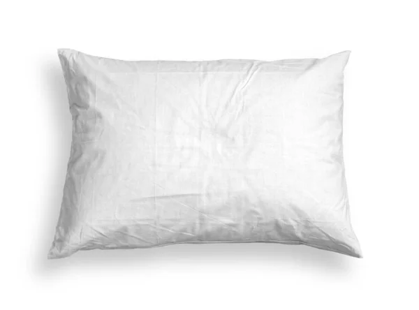 Белая подушка изолирована — стоковое фото