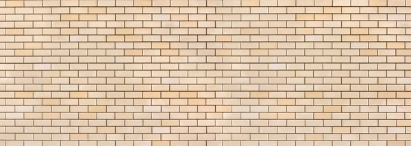 Panoramic light brick wall pattern