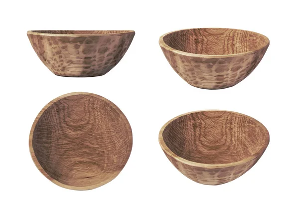 手工雕刻木碗 — 图库照片