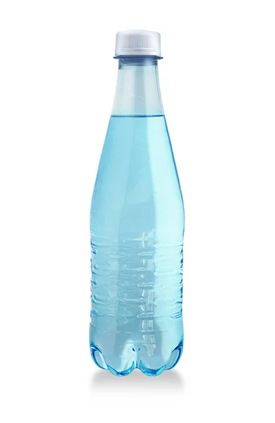 Frasco de água de plástico isolado — Fotografia de Stock