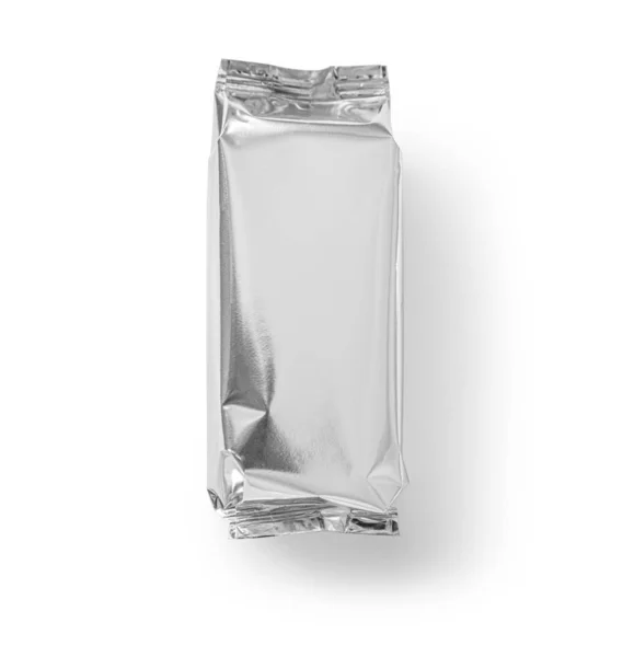 Blank silver produktförpackningar — Stockfoto