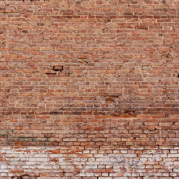 Vieux mur de briques avec fond de briques blanches et rouges — Photo