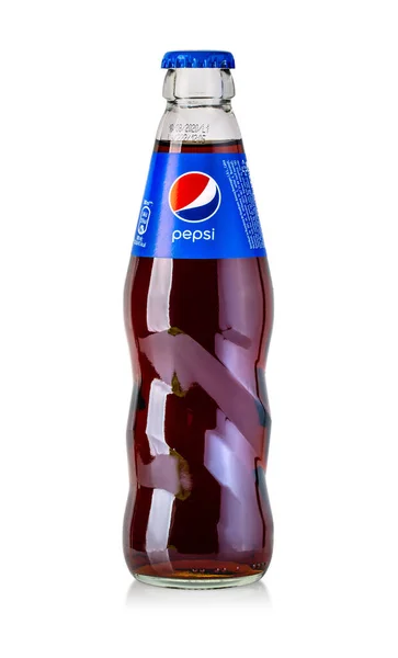 Chisinau Moldavia Abril 2020 Botella Refresco Pepsi Cola Sobre Fondo — Foto de Stock