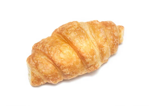 Fehér Alapon Izolált Friss Croissant — Stock Fotó