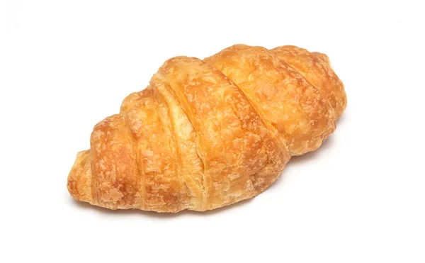 Fehér Alapon Izolált Friss Croissant — Stock Fotó