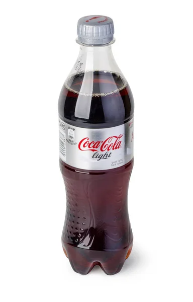 Chisinau Moldawien Dezember 2015 Flasche Coca Cola Isoliert Auf Weiß — Stockfoto