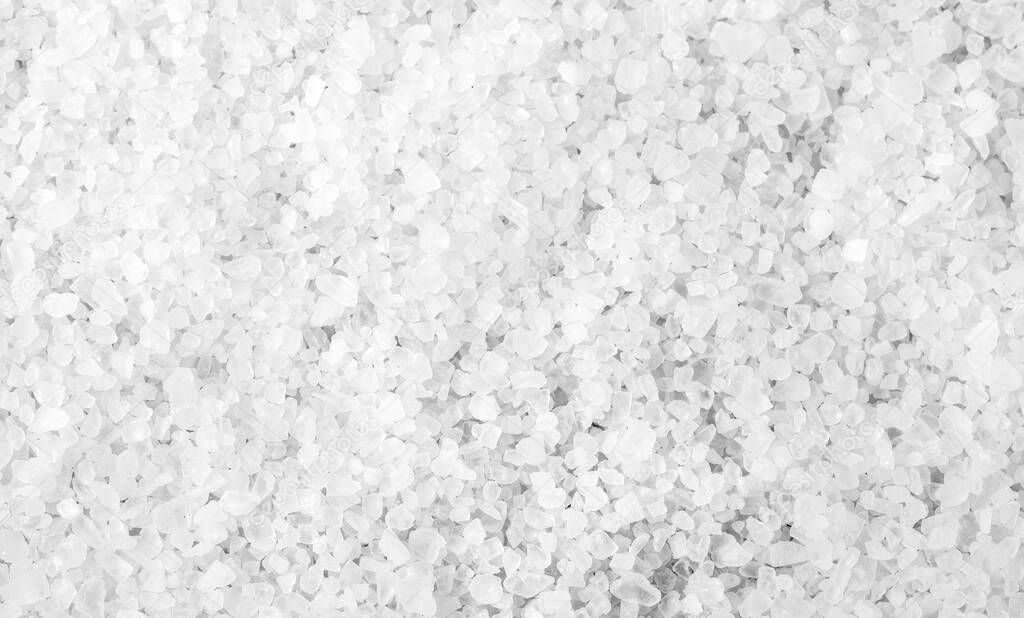Close up of salt background. Natural salt