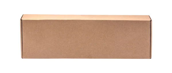 Caja Cartón Aislado Blanco —  Fotos de Stock