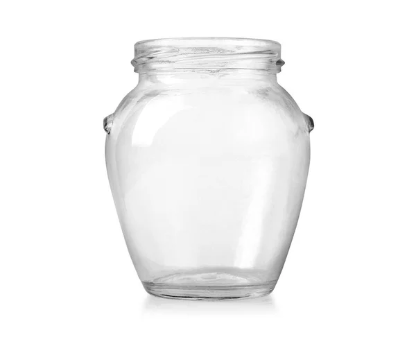 Leeres Glas Isoliert Auf Weißem Hintergrund Mit Clipping Pfad — Stockfoto