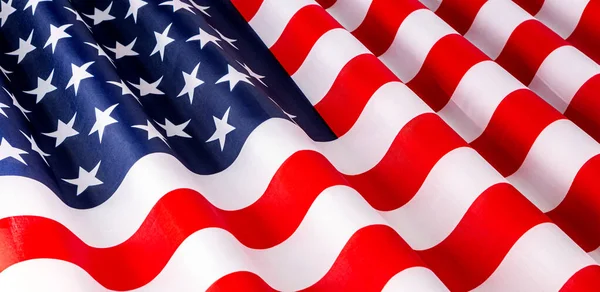 Beautifully Waving Star Striped American Flag — Stock Photo, Image